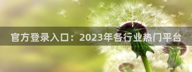 开心彩f平台注册：官方登录入口：2023年各行业热门平台